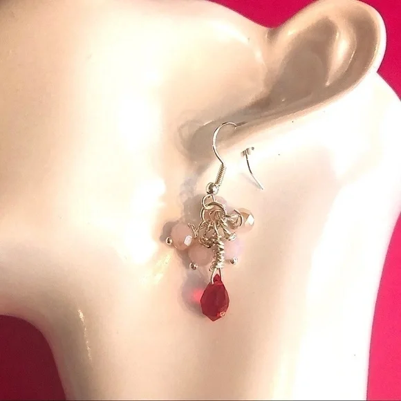 𝅺SWAROVSKI Sterling Silver Earrings Swarovski Briolettes Handcrafted